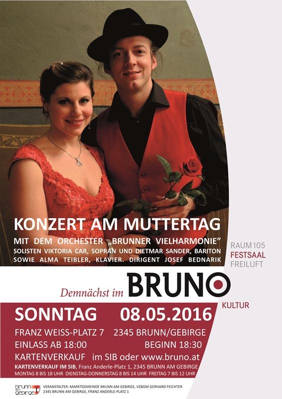 Konzert am Muttertag mit dem Orchester Brunner Vielharmonie