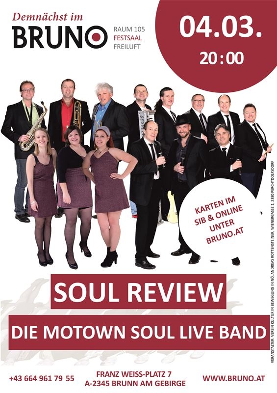 Soul Review - Die Motown Soul live Band