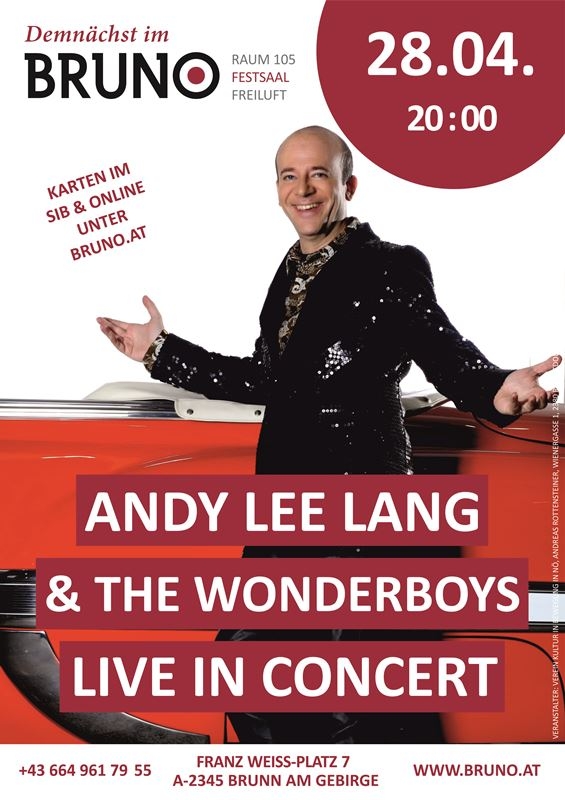 Andy Lee Lang & The Wonderboys - Live in Concert
