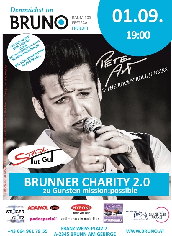 Brunner Charity 2.0 - Pete Art & the Rock'n'Roll Junkies