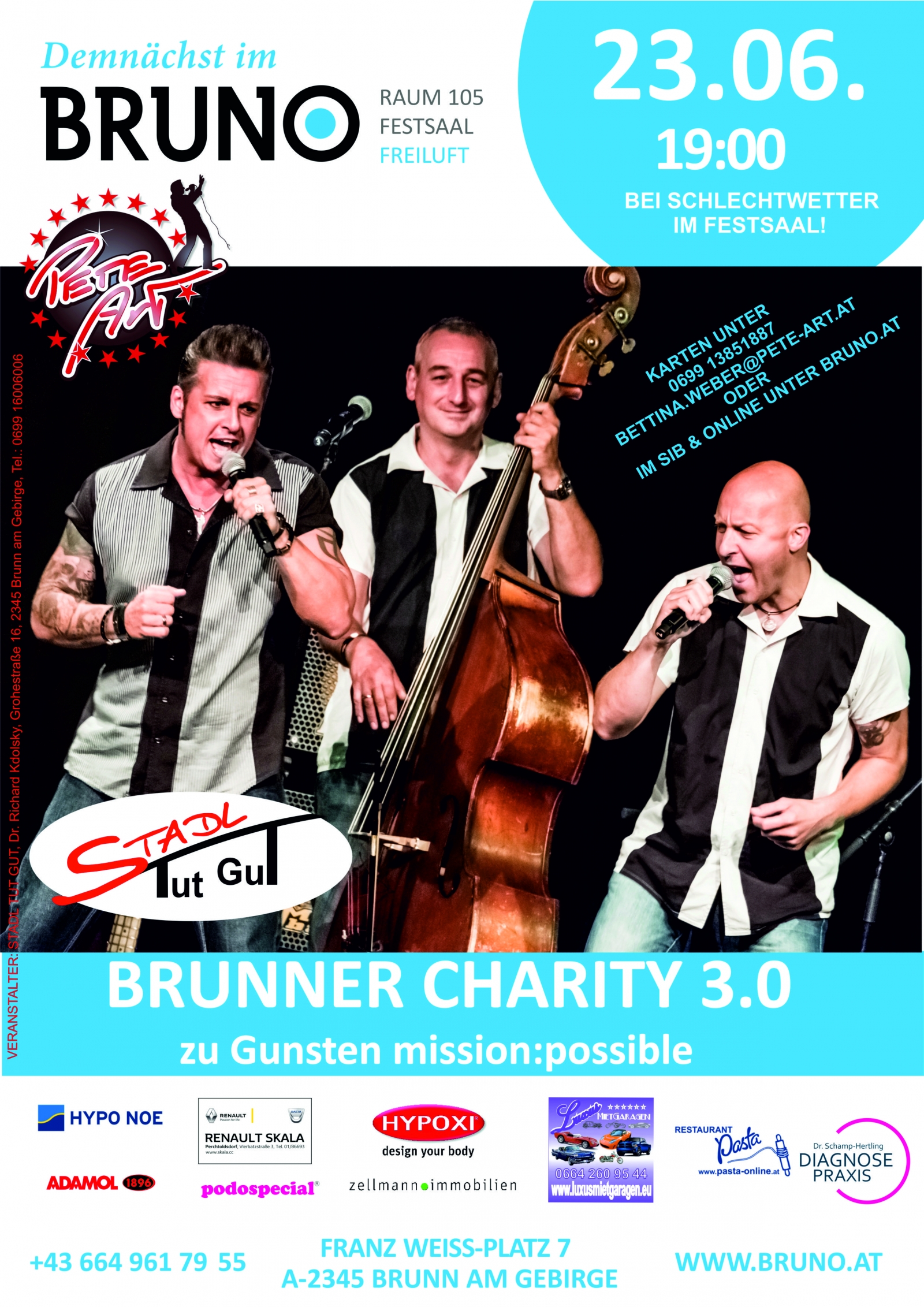 Brunner Charity 3.0 - Pete Art & the Rock'n'Roll Junkies