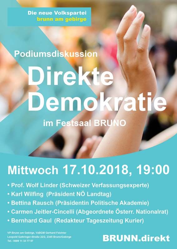 Brunn.direkt - Podiumsdiskussion: Direkte Demokratie