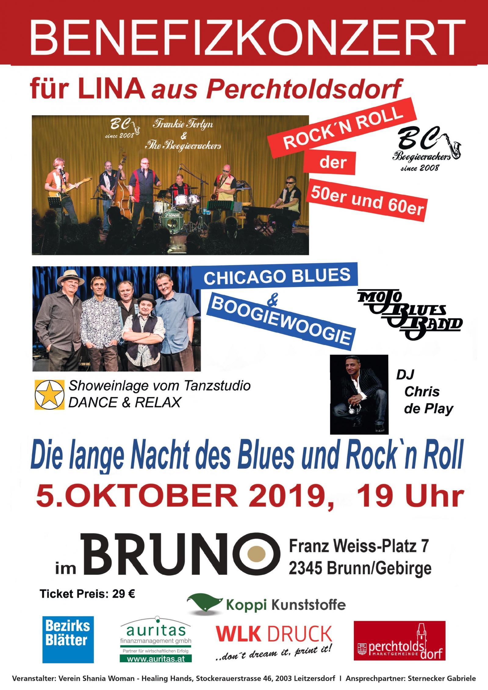 Die Lange Nacht des Blues und Rock\'n Roll - Benefizkonzert für Lina aus Perchtoldsdorf