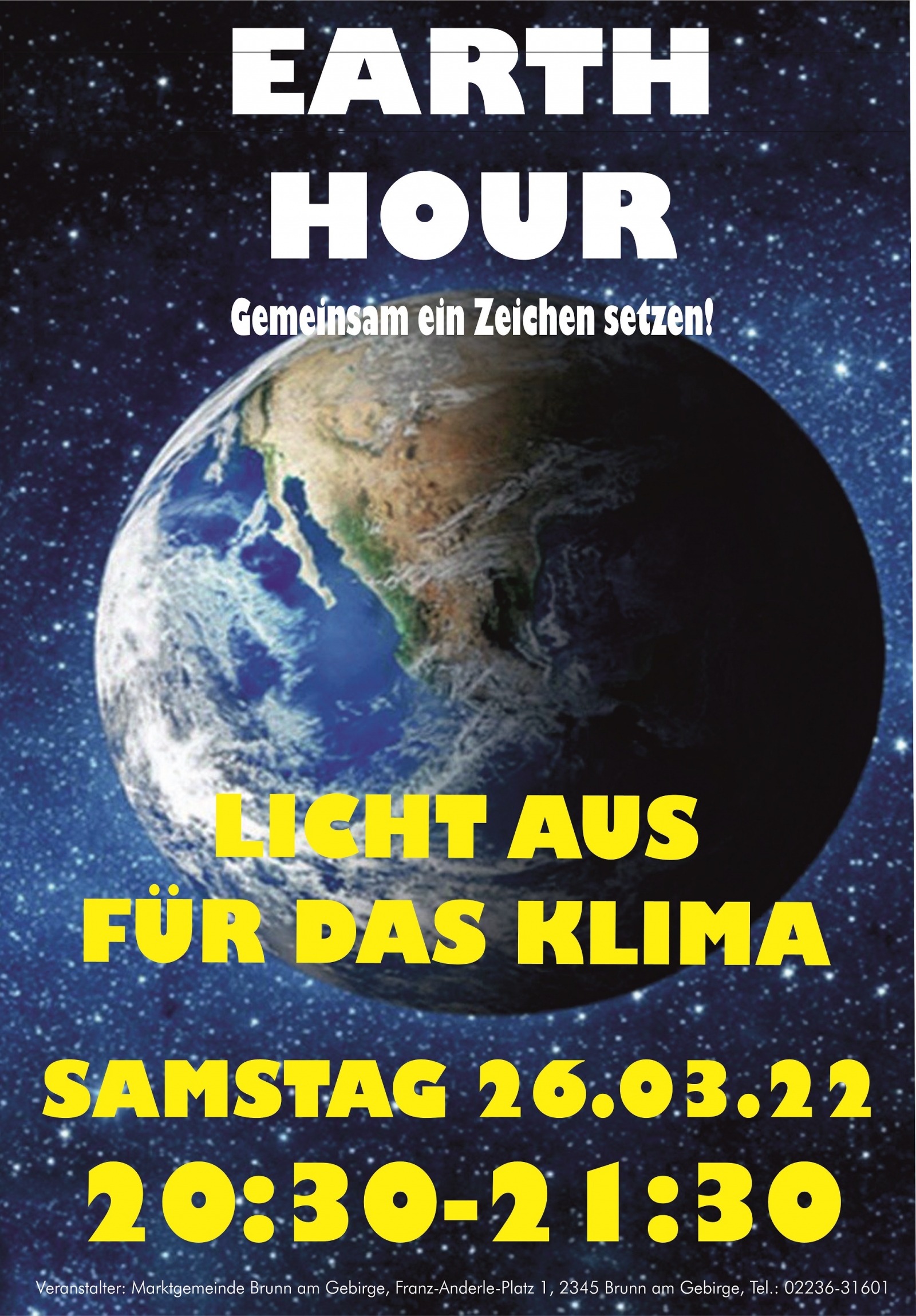 Earth Hour - Licht aus für das Klima