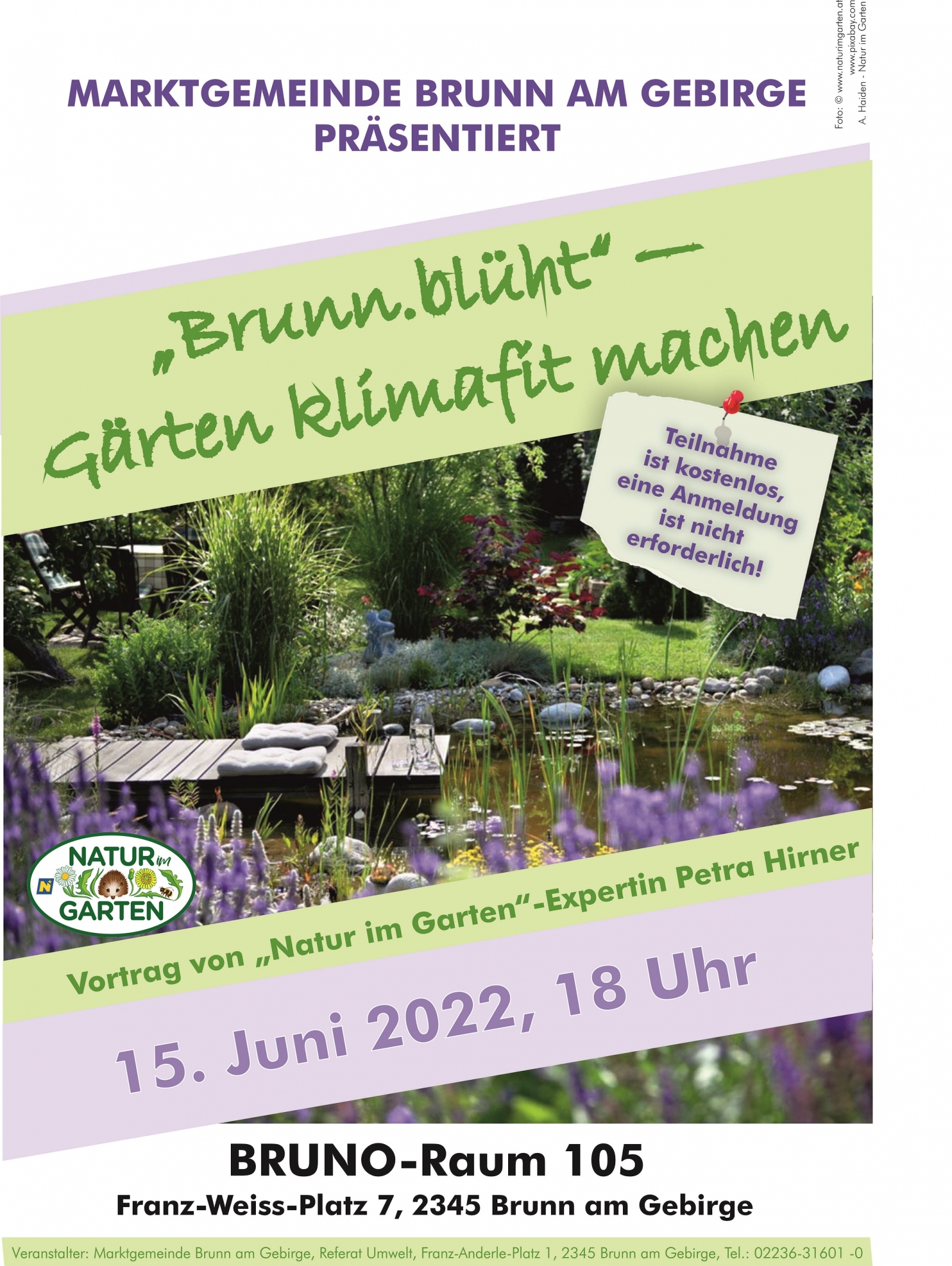 Aktion Brunn.blüht - Gärten klimafit machen