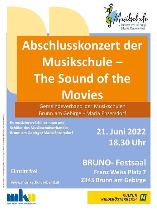 Abschlusskonzert der Musikschule - The Sound of the Movies