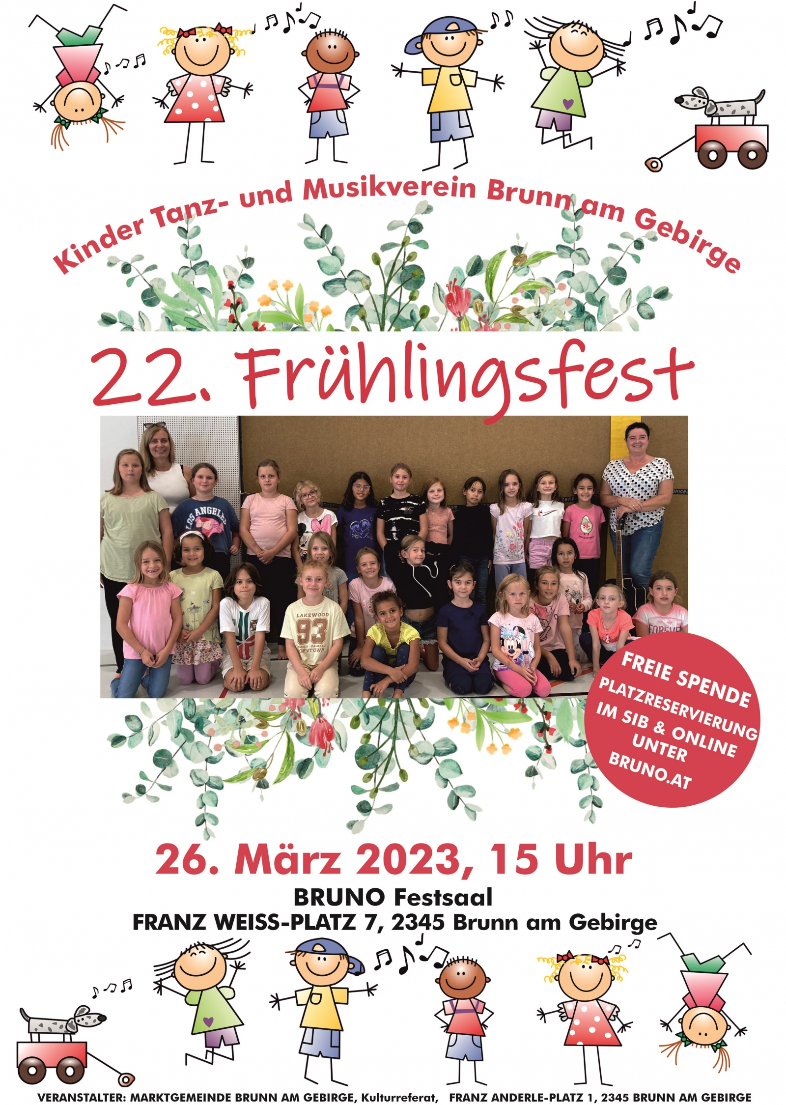 22. Frühlingsfest des Kinder Tanz - und Musikvereins Brunn am Gebirge